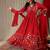 Floral Printed V-Neck Empire A-Line Kurta & Trousers With Dupatta