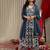 Floral Printed V-Neck Pure Cotton Empire A-Line Kurta & Palazzo With Dupatta