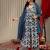 Floral Printed V-Neck Pure Cotton Empire A-Line Kurta & Palazzo With Dupatta