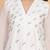 White chanderi gathered dress with embroidery