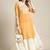 Women Mustard Yellow Ethnic Motifs Yoke Design Thread Work Kurta with Skirt