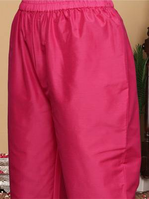 Women Dyed Regular Thread Work Kurta with Trousers & With Dupatta 3