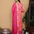 Women Dyed Regular Thread Work Kurta with Trousers & With Dupatta