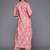 Woman Digital Printed Winter kurta & Printed Straight Trouser