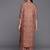 Women Peach-Coloured Floral Printed Winter Kurta with Palazzos