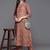 Women Peach-Coloured Floral Printed Winter Kurta with Palazzos
