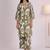 Women Abstract Printed V-Neck Pure Cotton Kurta with Palazzos
