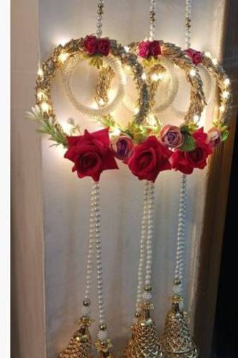 hangings decoration diwali lights, home living  handmade (pack of 2)