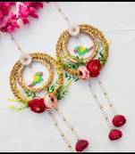 handmade wall hanging decorative door toran tassel religious home decorations (pack of 2)