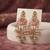 Light pink color meenakari kundan earrings graceful traditional appeal