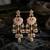 Light pink & pista green color meenakari kundan earrings elegant ethnic design