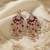 Maroon color meenakari kundan earrings royal ethnic traditional style