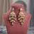 Light pink color kundan earrings elegant handmade traditional design