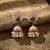White color meenakari earrings elegant traditional handmade style