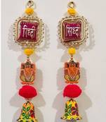handmade wall hanging decorative door toran tassel home temple decorations (pack of 2)