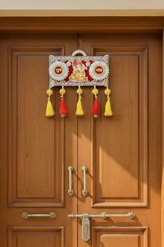 handmade decorative ganesh ji hanging  traditional hanging for decoration (set of 1)