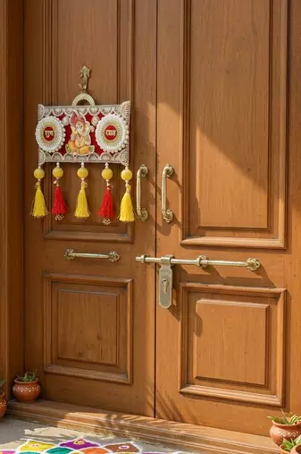 handmade decorative ganesh ji hanging  traditional hanging for decoration (set of 1)