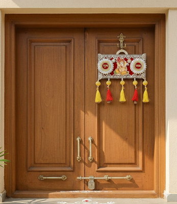 handmade decorative ganesh ji hanging  traditional hanging for decoration (set of 1) 3