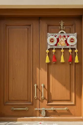 handmade decorative ganesh ji hanging  traditional hanging for decoration (set of 1)