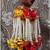 handmade wall decor lattu with gulab hanging for home decor (pack of 4)