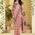 peach linen casual wear saree