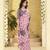 baby pink linen casual wear saree