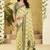 lemon linen casual wear saree