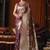 wine jacquard soft rich zari weaving & tassels saree