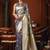 steel blue jacquard soft rich zari weaving & tassels saree