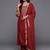Embroidered Regular Kurta with Trousers & Dupatta
