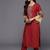 Embroidered Regular Kurta with Trousers & Dupatta