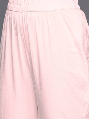 Printed Regular Thread Work Pure Silk Kurta with Trousers & Dupatta 4