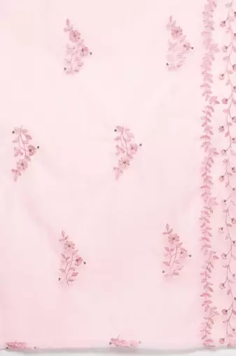 Printed Regular Thread Work Pure Silk Kurta with Trousers & Dupatta