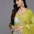 Women Floral Print Empire Mirror Work Pure Silk Kurta with Trousers & Dupatta