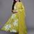 Women Floral Print Empire Mirror Work Pure Silk Kurta with Trousers & Dupatta