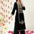 Green Ethnic Motifs Embroidered Velvet Straight Kurta & Palazzos With Dupatta