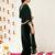 Green Ethnic Motifs Embroidered Velvet Straight Kurta & Palazzos With Dupatta
