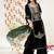 Green Ethnic Motifs Embroidered Velvet Straight Kurta & Palazzos With Dupatta
