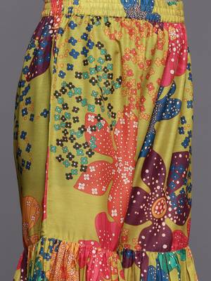 Printed Regular Sequinned Kurta with Sharara & Dupatta 3