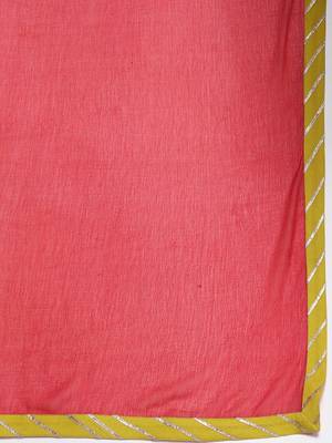 Printed Regular Sequinned Kurta with Sharara & Dupatta 4