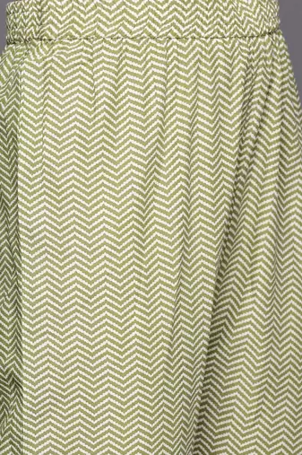 Women Floral Printed Angrakha Pure Cotton Kurta with Trousers