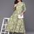 Women Floral Printed Angrakha Pure Cotton Kurta with Trousers