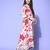 Winter Floral Printed V-Neck A-Line Woolen Kurta Set with Tesselled Hem