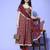 Ethnic Motifs Woven Design Sequinned Kurta with Trousers & Dupatta