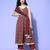 Ethnic Motifs Woven Design Sequinned Kurta with Trousers & Dupatta