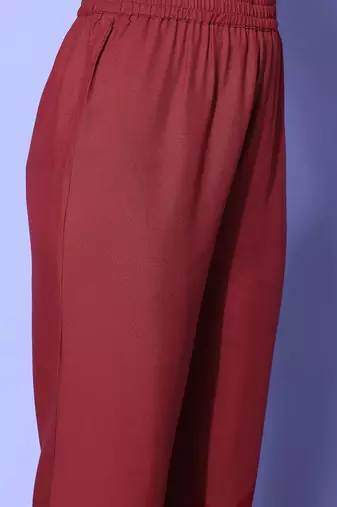 Ethnic Motifs Woven Design Sequinned Kurta with Trousers & Dupatta