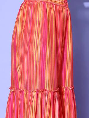 Women Printed Regular Gotta Patti Kurta with Sharara & With Dupatta 6