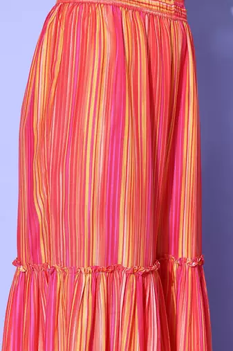 Women Printed Regular Gotta Patti Kurta with Sharara & With Dupatta
