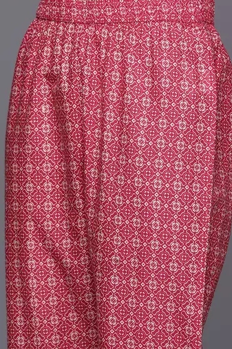 Floral Printed Regular Gotta Patti Pure Cotton Kurta with Trousers & Dupatta