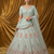 sky blue embroidered lehenga choli dupatta